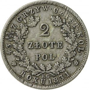 2 zł, 1831, Powstanie Listopadowe