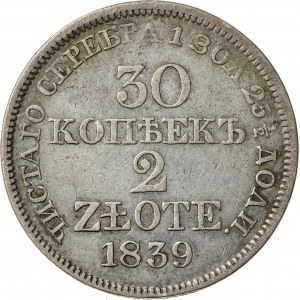 2 złote/30 kopiejek, 1839