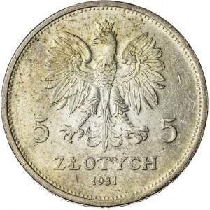 5 zł, 1931, II RP, Nike, rzadki rocznik