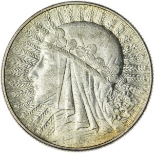 5 zł, 1934, II RP, kobieta w czepcu