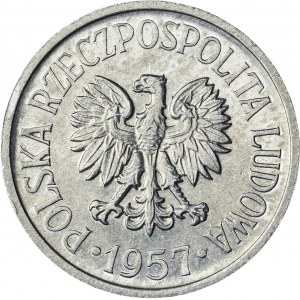 20 gr, 1957, Aluminium, PRL, SZEROKA DATA, RRR