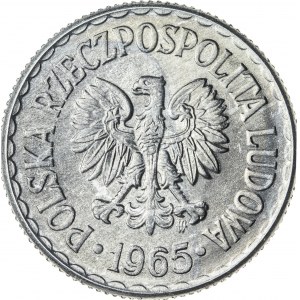 1 zł, 1965, Aluminium, PRL