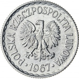 1 zł, 1967, Aluminium, PRL