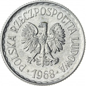 1 zł, 1968, Aluminium, PRL
