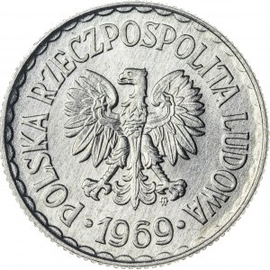 1 zł, 1969, Aluminium, PRL