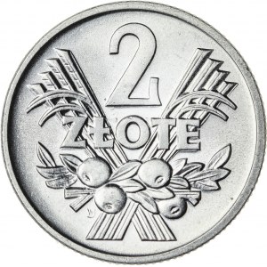 2 zł, 1958, Aluminium, PRL, jagody, piękna