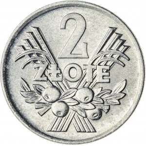 2 zł, 1970, Aluminium, PRL, jagody