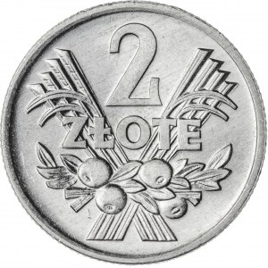 2 zł, 1974, Aluminium, PRL, jagody