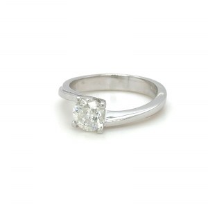 RING IN WHITE GOLD 3.93 GR NATURAL WITH DIAMONDS - RNG40904