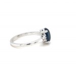 ANELLO IN ORO CON ZAFFIRO E DIAMANTI - RNG40201