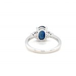 ANELLO IN ORO CON ZAFFIRO E DIAMANTI - RNG40201