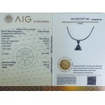 14K WHITE GOLD 3.04 GR NECKLACE WITH DIAMONDS - PND30404