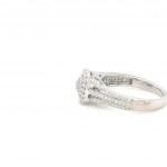 RING IN WHITE GOLD 3.42 GR WITH DIAMONDS - YZ1411