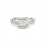 RING IN WHITE GOLD 3.42 GR WITH DIAMONDS - YZ1411