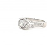 RING IN WHITE GOLD 3.42 GR WITH DIAMONDS - YZ1411