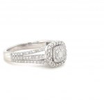 RING IN WHITE GOLD 3.42 GR WITH DIAMONDS - YZ1411