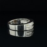 14K WHITE GOLD RING 6.80 GR WITH DIAMONDS - RNG30605