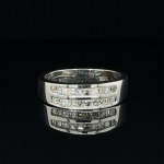 14K WHITE GOLD RING 6.80 GR WITH DIAMONDS - RNG30605