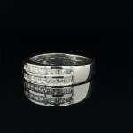 14K WHITE GOLD RING 6.80 GR WITH DIAMONDS - RNG30605