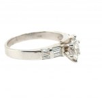 RING IN 14K WHITE GOLD 5.39 GR WITH DIAMOND AND DIAMONDS - RNG30517