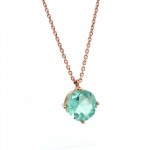 ROSE GOLD CHOKER NECKLACE WITH DIAMOND - PND40301