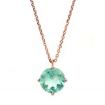ROSE GOLD CHOKER NECKLACE WITH DIAMOND - PND40301