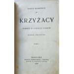 SIENKIEWICZ Henryk - KRZYŻACY Wydanie 1 - Komplet 4 tomów w dwóch woluminach