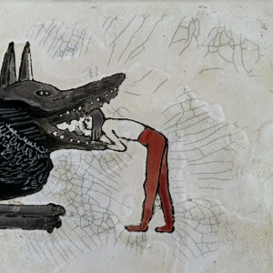Weronika LUDWICZUK (née en 1986), Le petit chaperon rouge, 2024