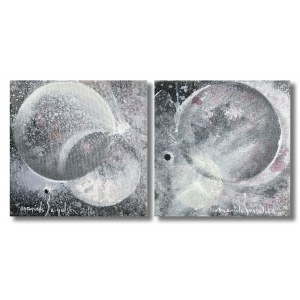 Mariola ŚWIGULSKA (nar. 1961), Vesmírna odysea, diptych, 2018