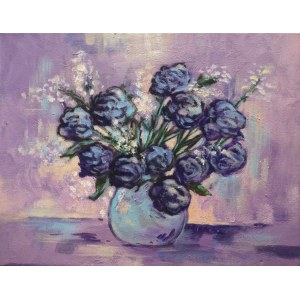 Paulina LEWANDOWSKA (b. 1987), Flowers in a vase, 2024