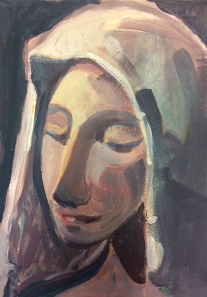 Marcin RACZKOWSKI (ur. 1978), Ważąca perły według Vermeera (fragment), 2024
