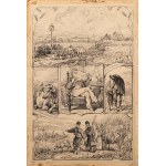 Juliusz KOSSAK (1824 Nowy Wiśnicz - 1899 Kraków), Wołyń, Ukraina, Podole - tryptyk
