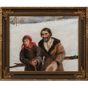 Teodor AXENTOWICZ (1859 Brasov, Romania - 1938 Krakow), Na gromniczna
