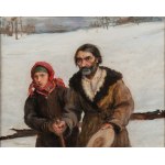 Teodor AXENTOWICZ (1859 Brasov, Romania - 1938 Krakow), Na gromniczna