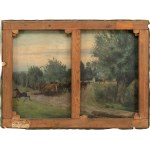 Soter JAXA-MAŁACHOWSKI (1867 Wolanów near Odesa - 1952 Kraków), St. John Street in Kraków - double-sided painting, 1920