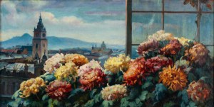 Teodor GROTT (1884 Częstochowa - 1972 Kraków), Widok z okna