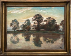 Wojciech WEISS (1875 Leorda, Rumunia - 1950 Kraków), Pejzaż, 1912