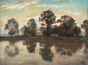 Wojciech WEISS (1875 Leorda, Rumunia - 1950 Kraków), Pejzaż, 1912