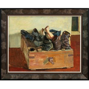 Andrzej WRÓBLEWSKI (1927 Wilno - 1957 Tatry), Moje buty (Buty, Martwa natura z butami), 1954