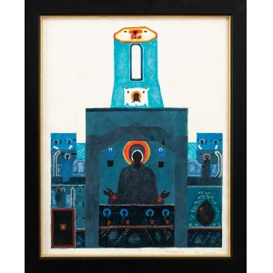 Jerzy NOWOSIELSKI (1923 Kraków - 2011 Kraków), Projekt polichromii - Lourdes, 1984