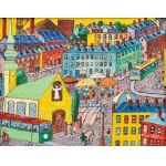 Paweł WRÓBEL (1913 Katowice-Szopienice - 1984), Śląskie miasteczko, 1983