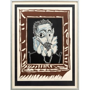 Pablo PICASSO (1881 Malaga - 1973 Mougins), L'Homme a la Fraise, 1973