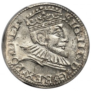 Zygmunt III Waza, Trojak Ryga 1592 - PCGS MS62
