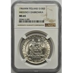 100 złotych 1966 Mieszko i Dąbrówka - NGC MS65