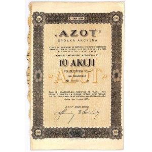 AZOT Spółka Akcyjna w Borach, Em.1, 10x10 złotych 1927