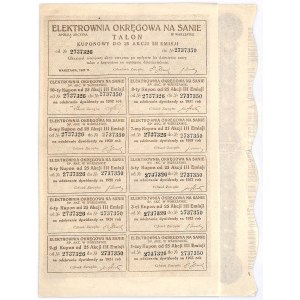 Elektrownia Okręgowa na Sanie, Em.3, 25x25000 marek 1923