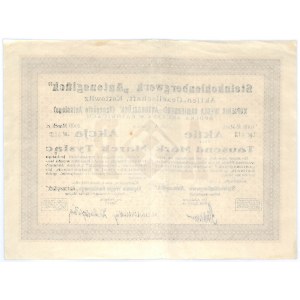 Kopalnia Węgla Kamiennego SZCZĘŚCIE ANTONIEGO S.A. w Katowicach, 1000 marek 1923 Seria A