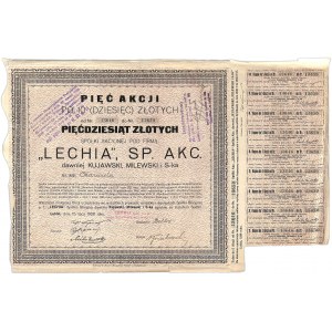 Lechia S.A., 5x10 złotych 1926