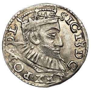 Zygmunt III Waza, Trojak Poznań 1594 - nienotowany, Pogoń bez miecza - RZADKOŚĆ