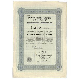 Polska S.A. KAUCZUK, 10 złotych 1927